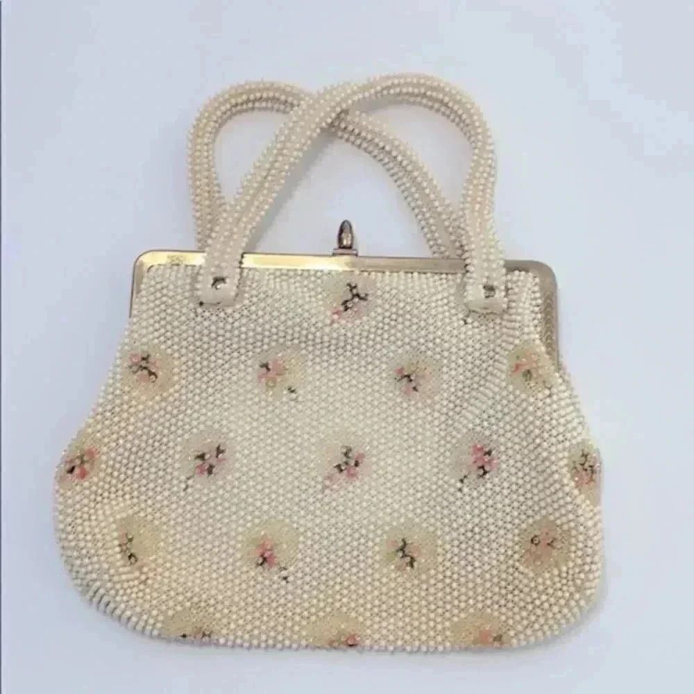 Vintage Corde Bead Handbag 